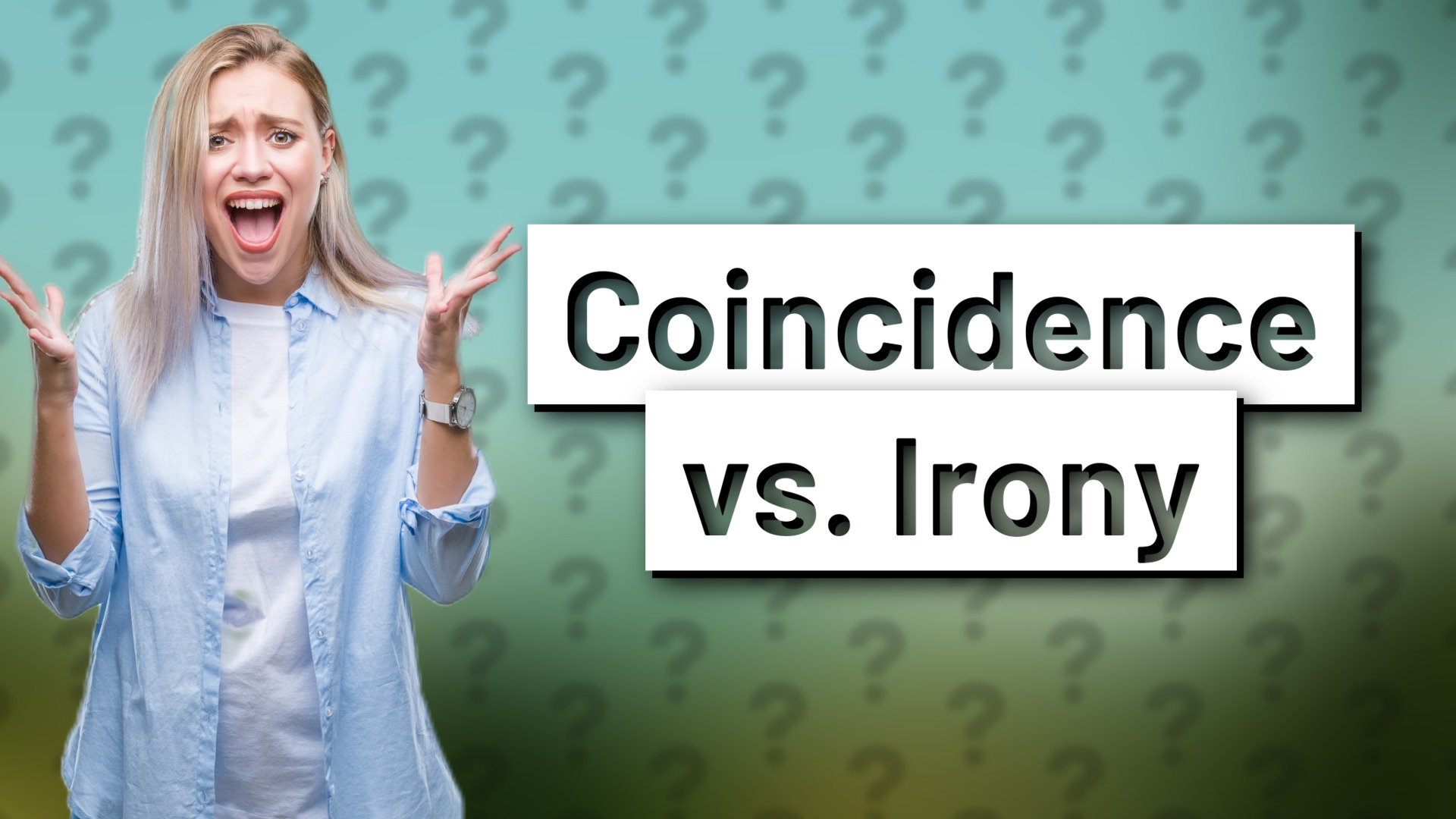 Coincidence vs. Irony