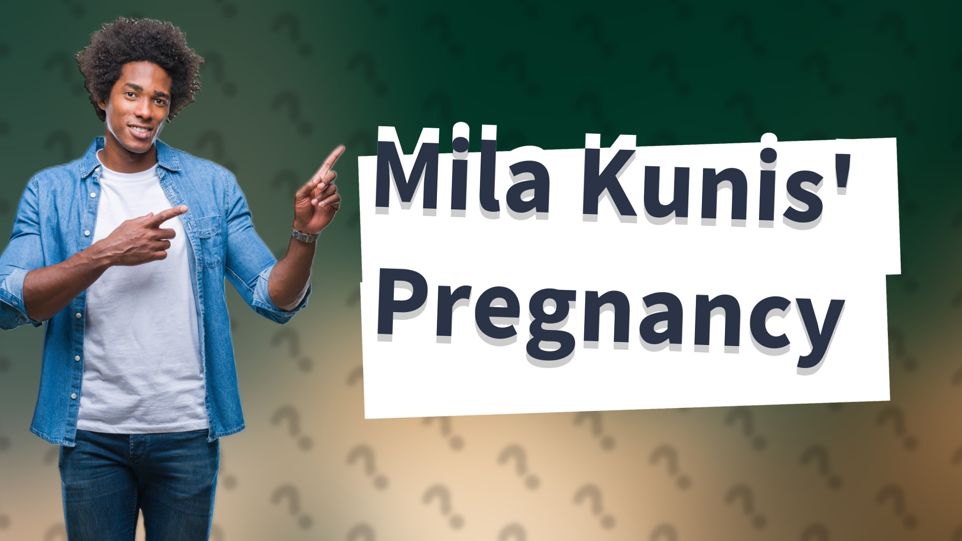 Mila Kunis' Pregnancy