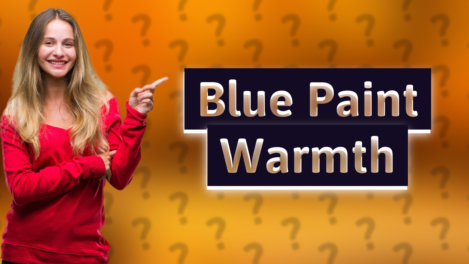Blue Paint Warmth