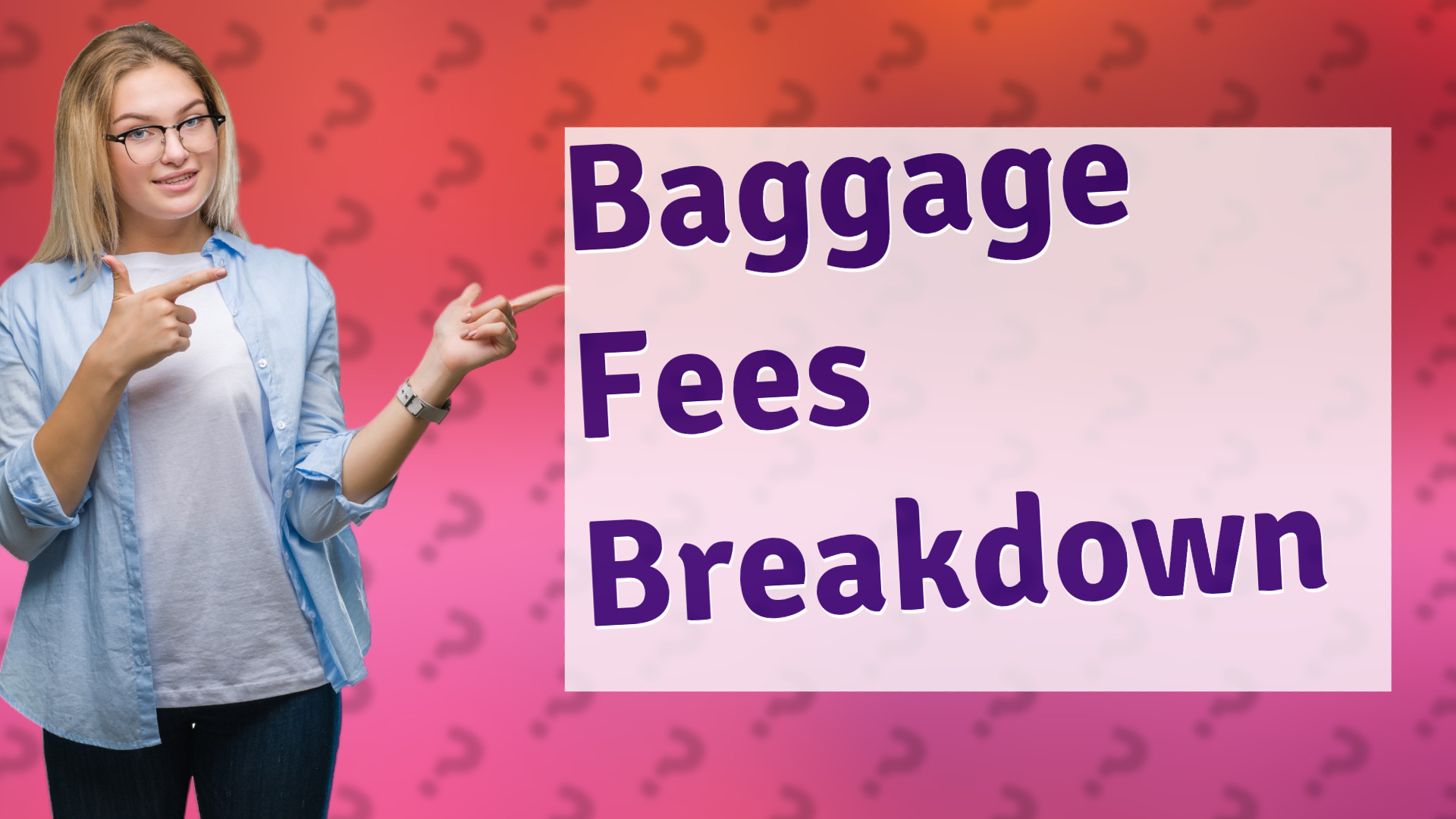 Baggage Fees Breakdown