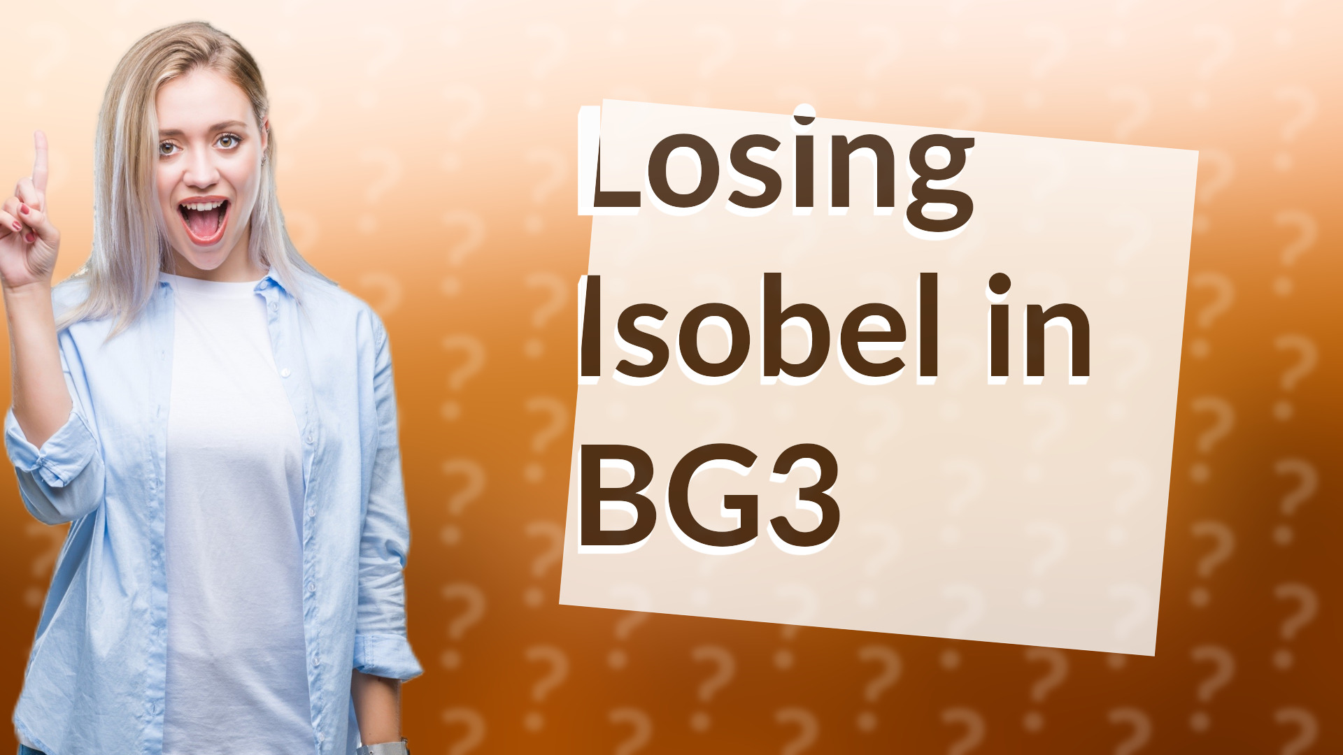 Losing Isobel in BG3