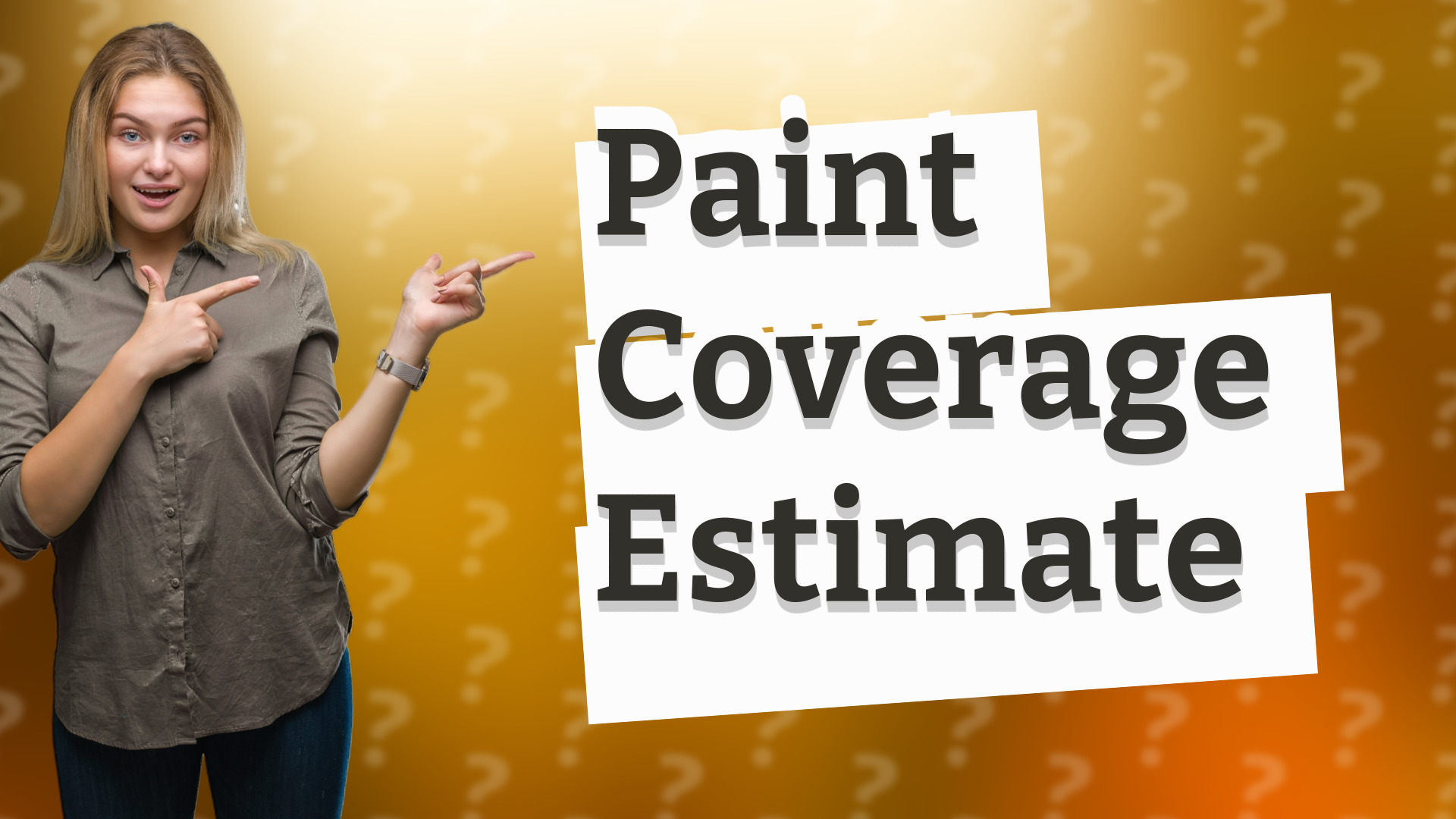 Paint Coverage Estimate