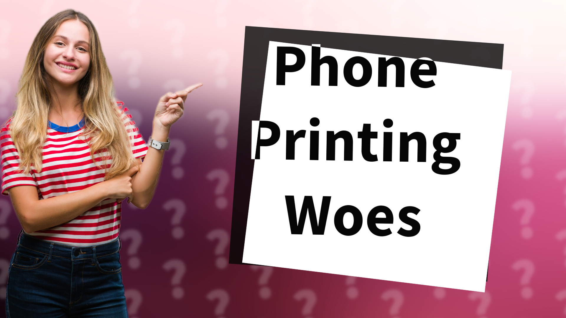 Phone Printing Woes
