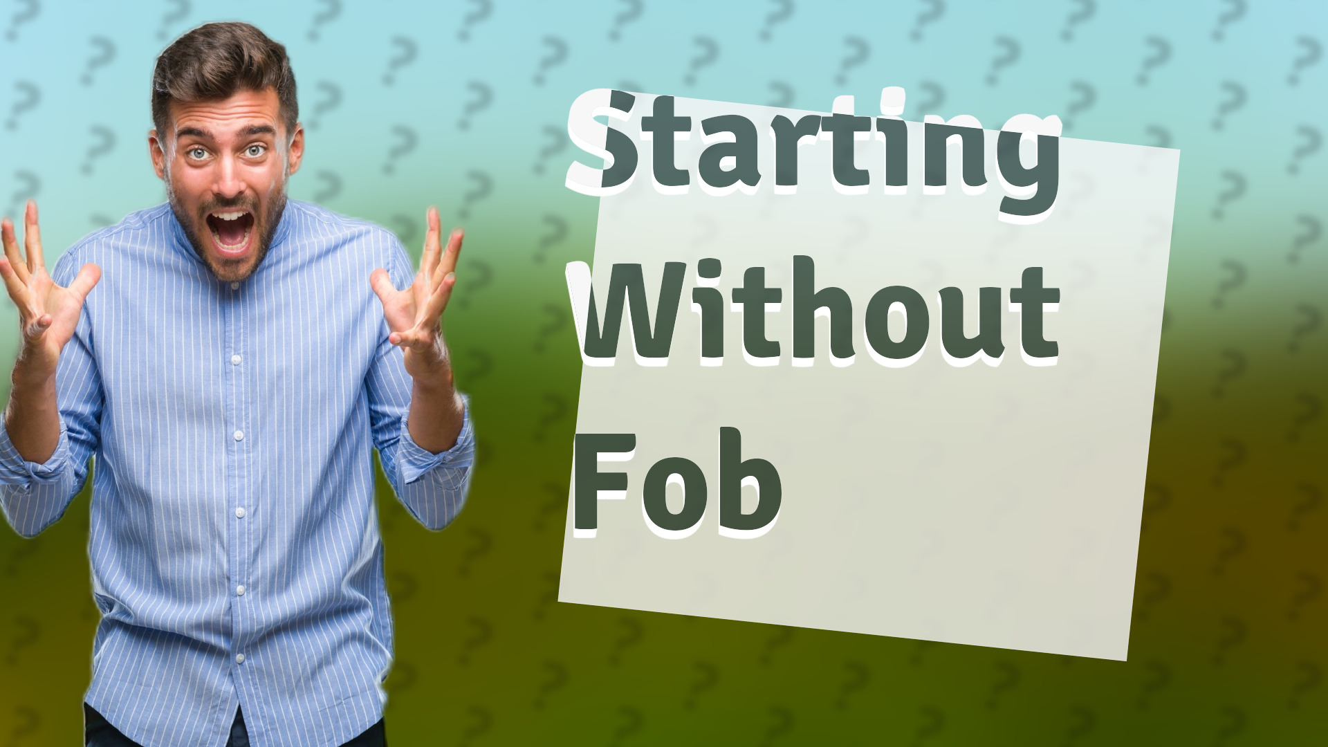 Starting Without Fob