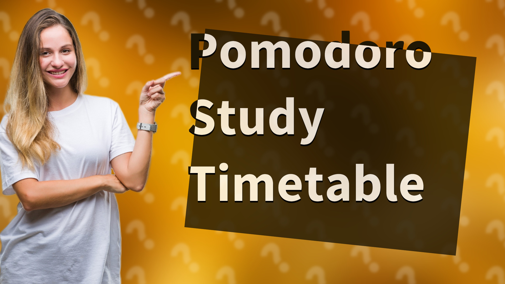 Pomodoro Study Timetable