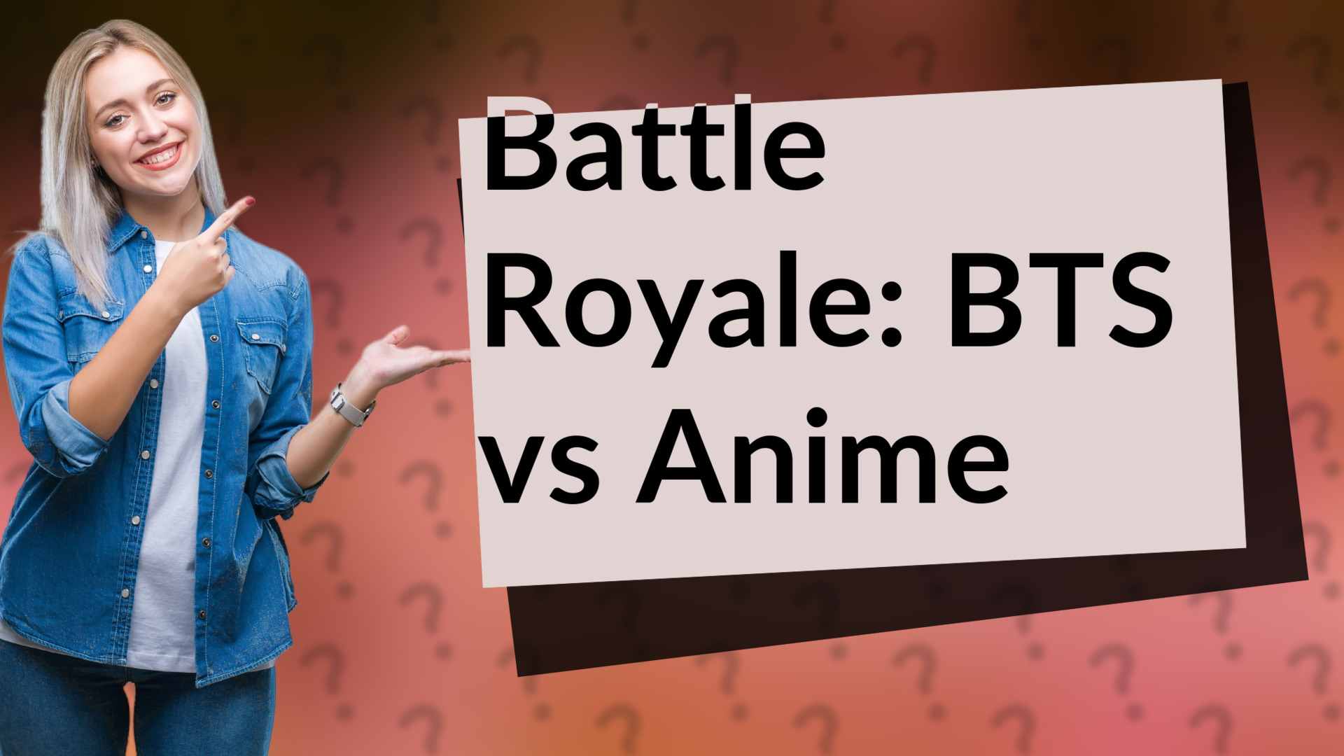 Battle Royale: BTS vs Anime