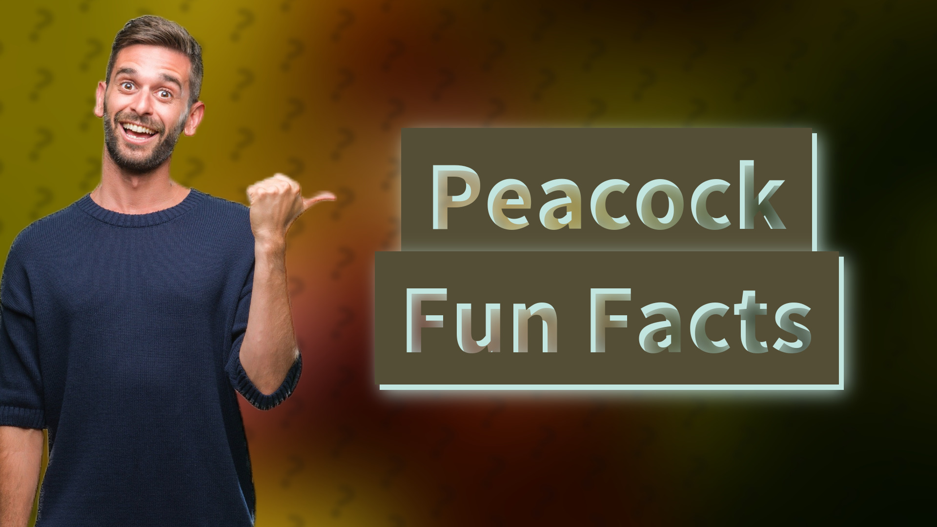 Peacock Fun Facts