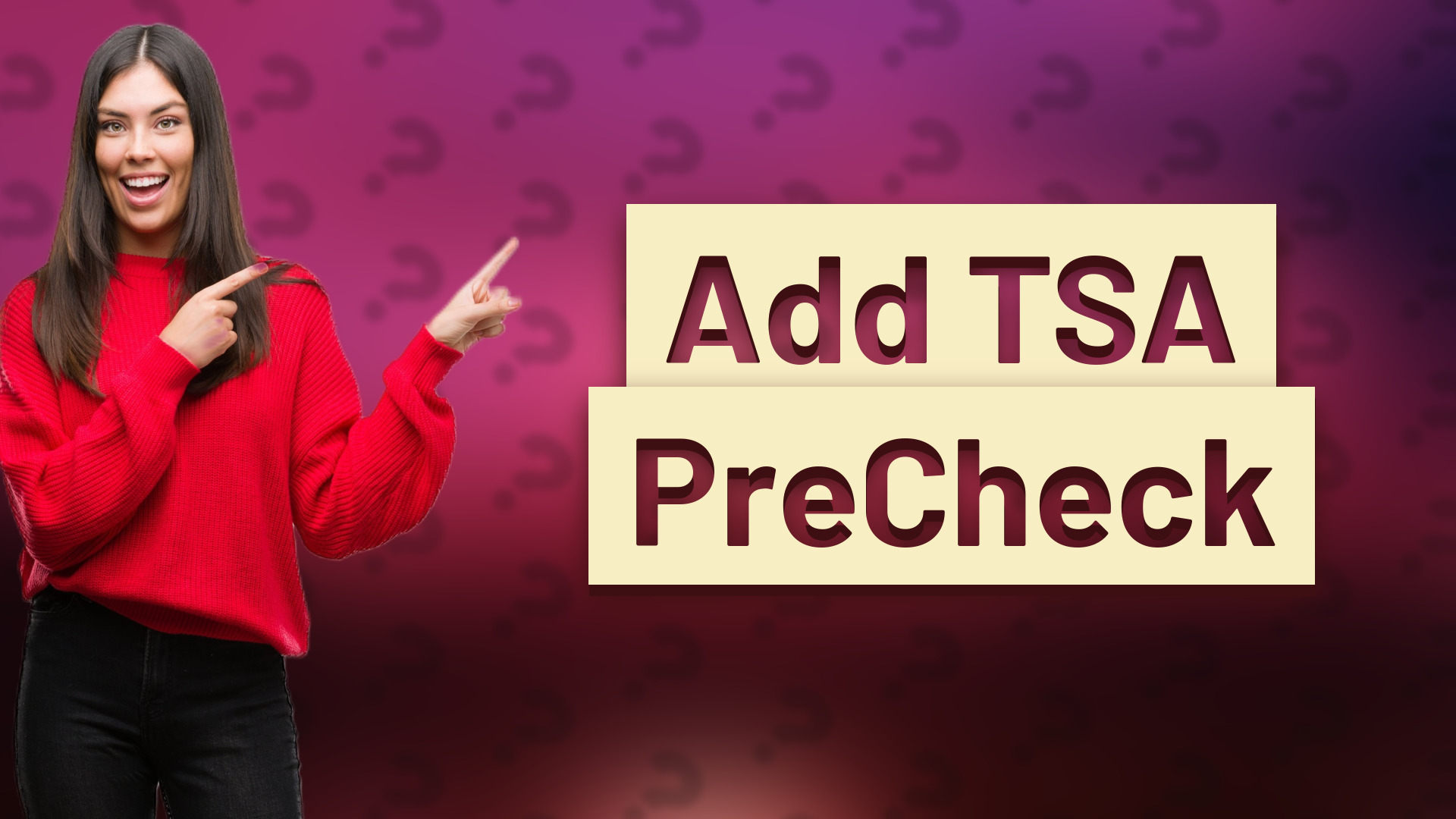 Add TSA PreCheck