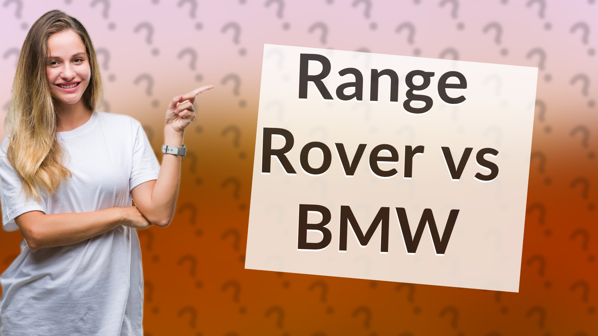 Range Rover vs BMW