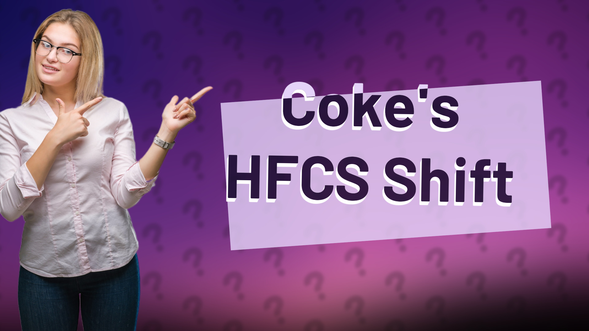 Coke's HFCS Shift