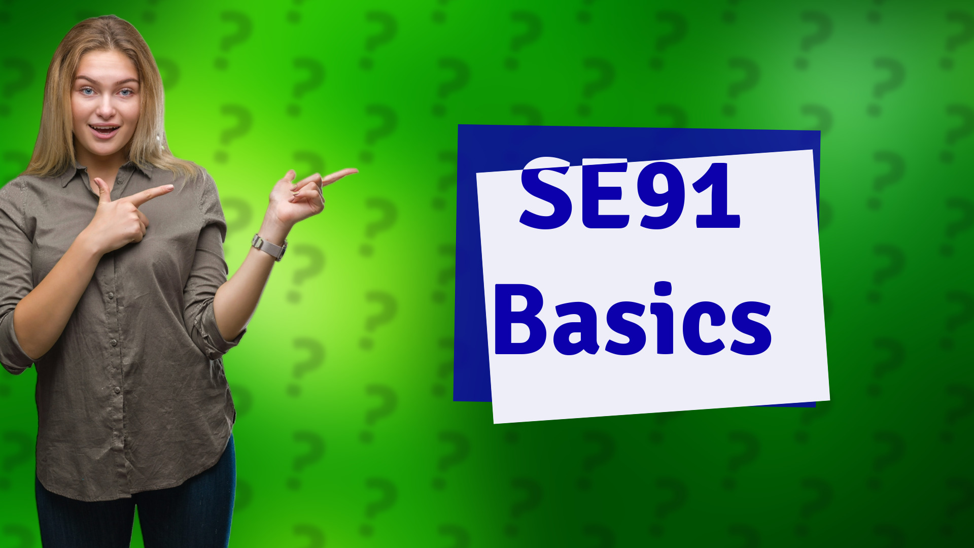 SE91 Basics