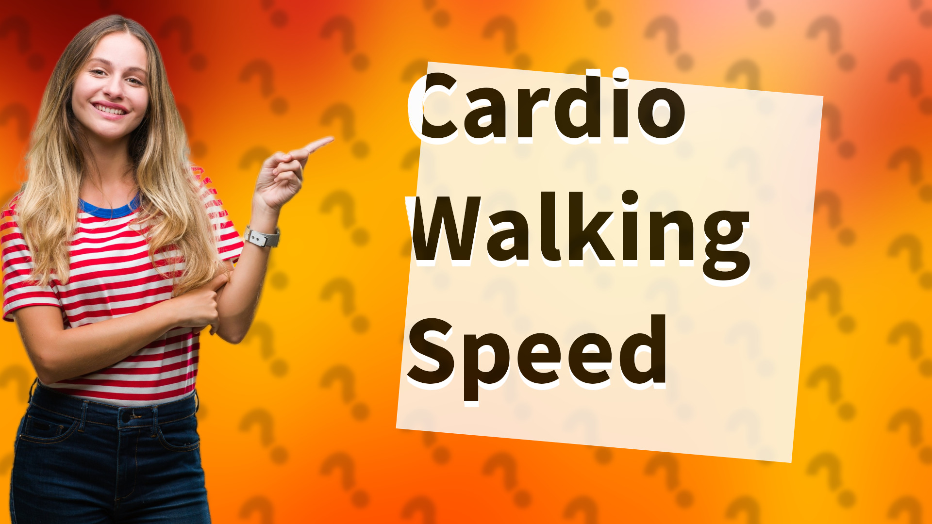 Cardio Walking Speed