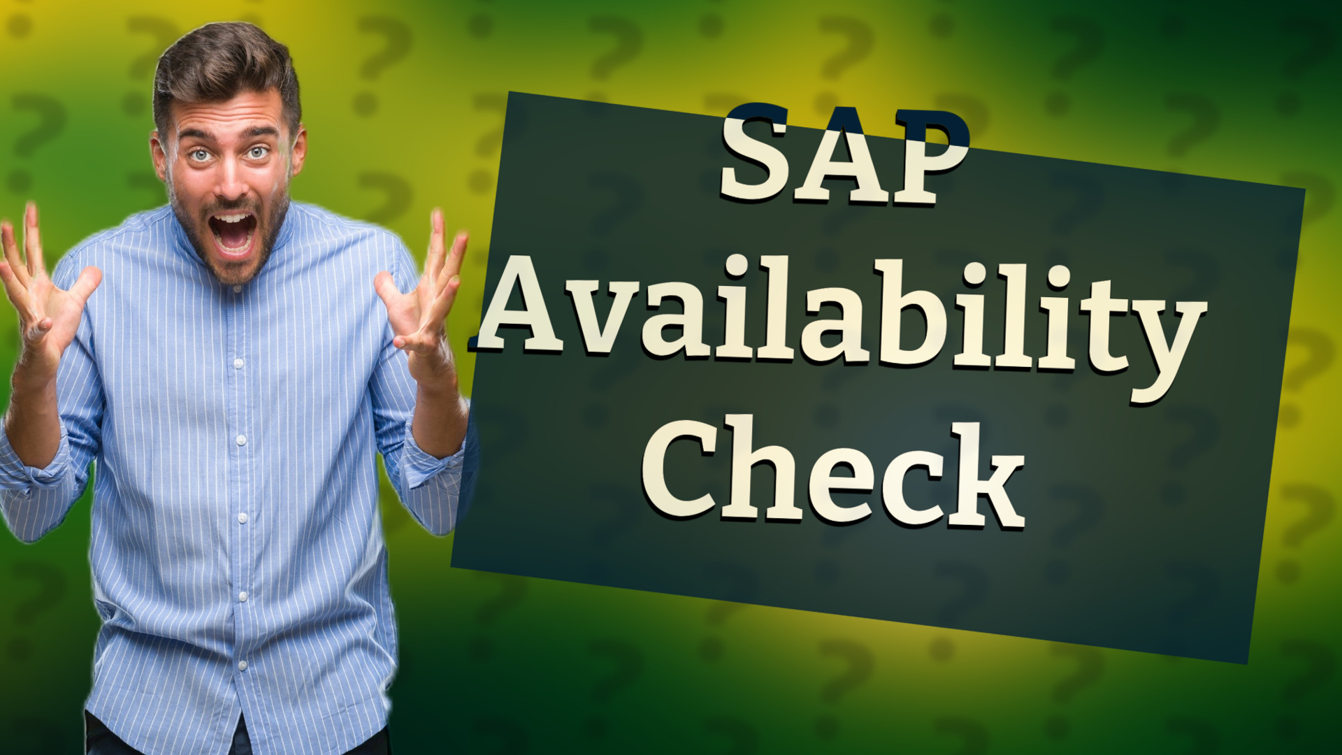SAP Availability Check