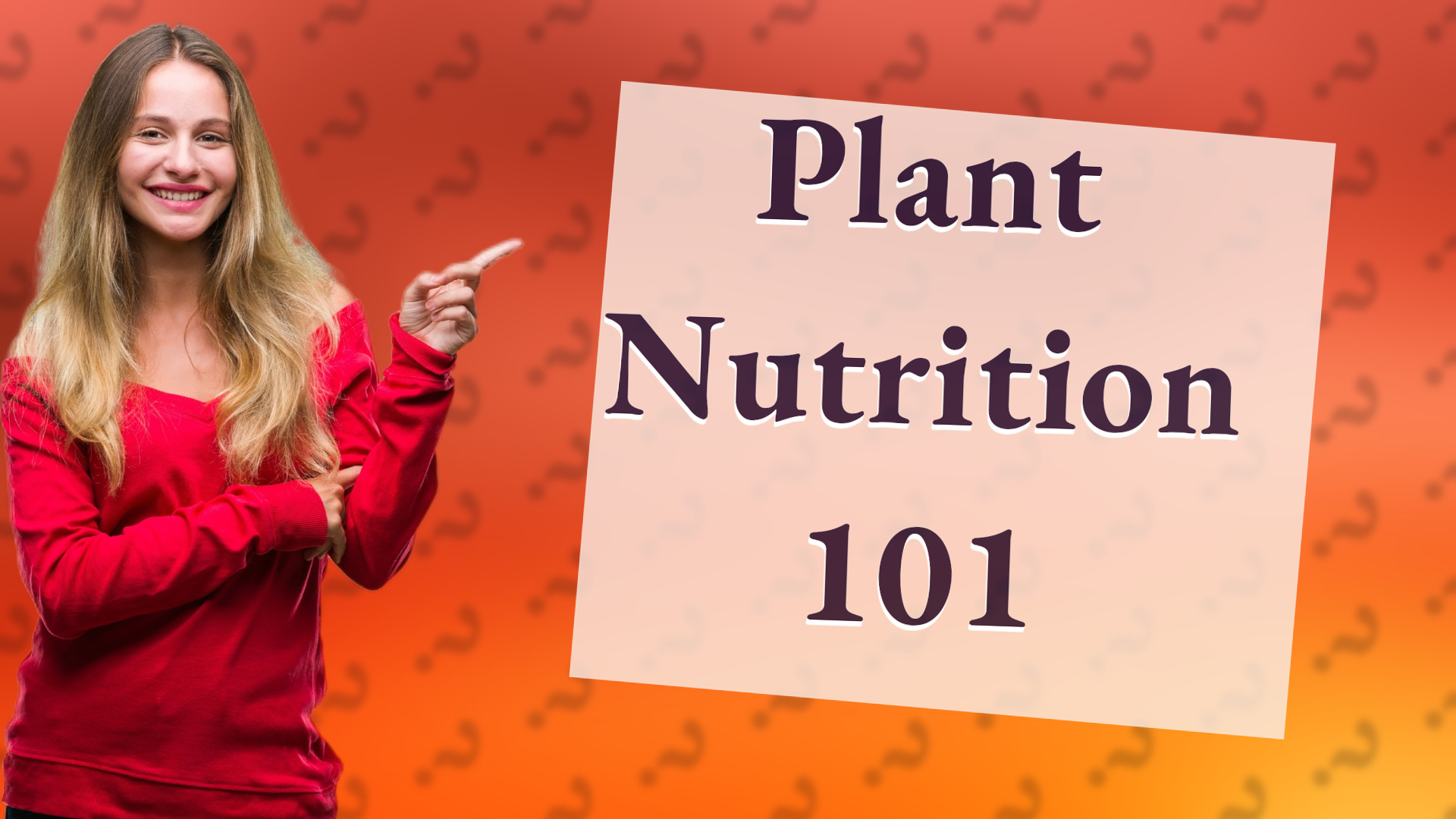 Plant Nutrition 101