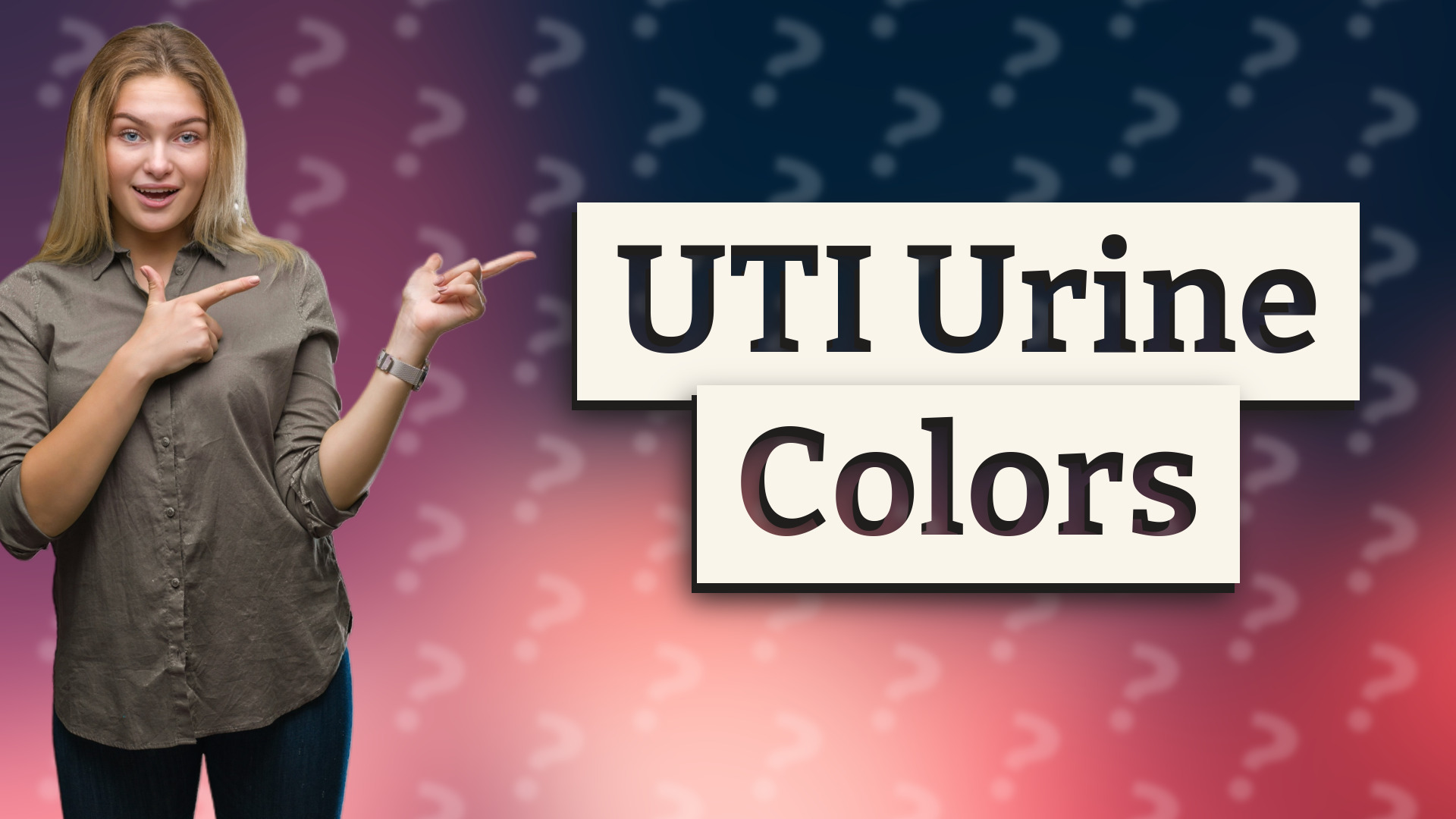 UTI Urine Colors