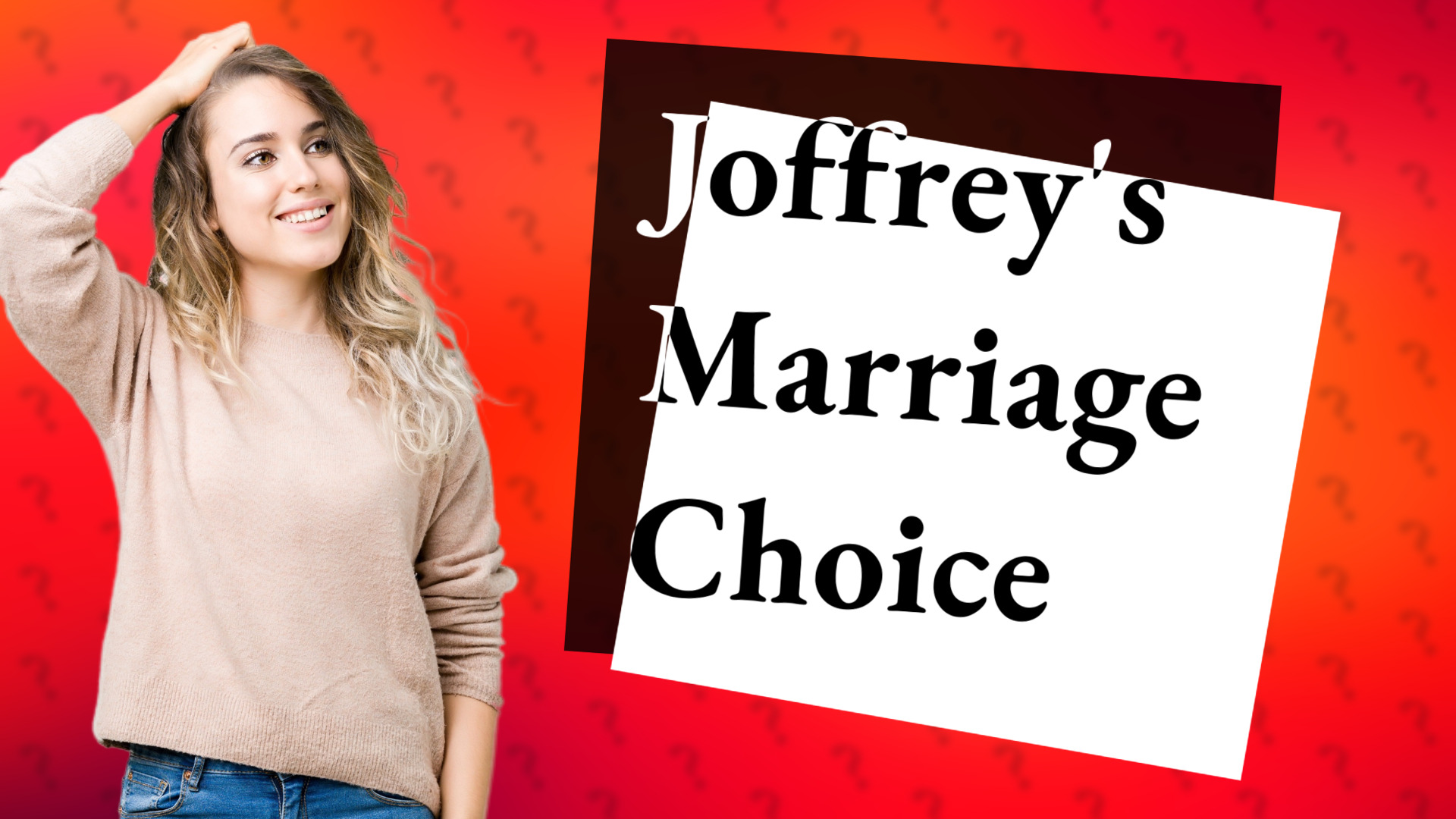 Joffrey's Marriage Choice
