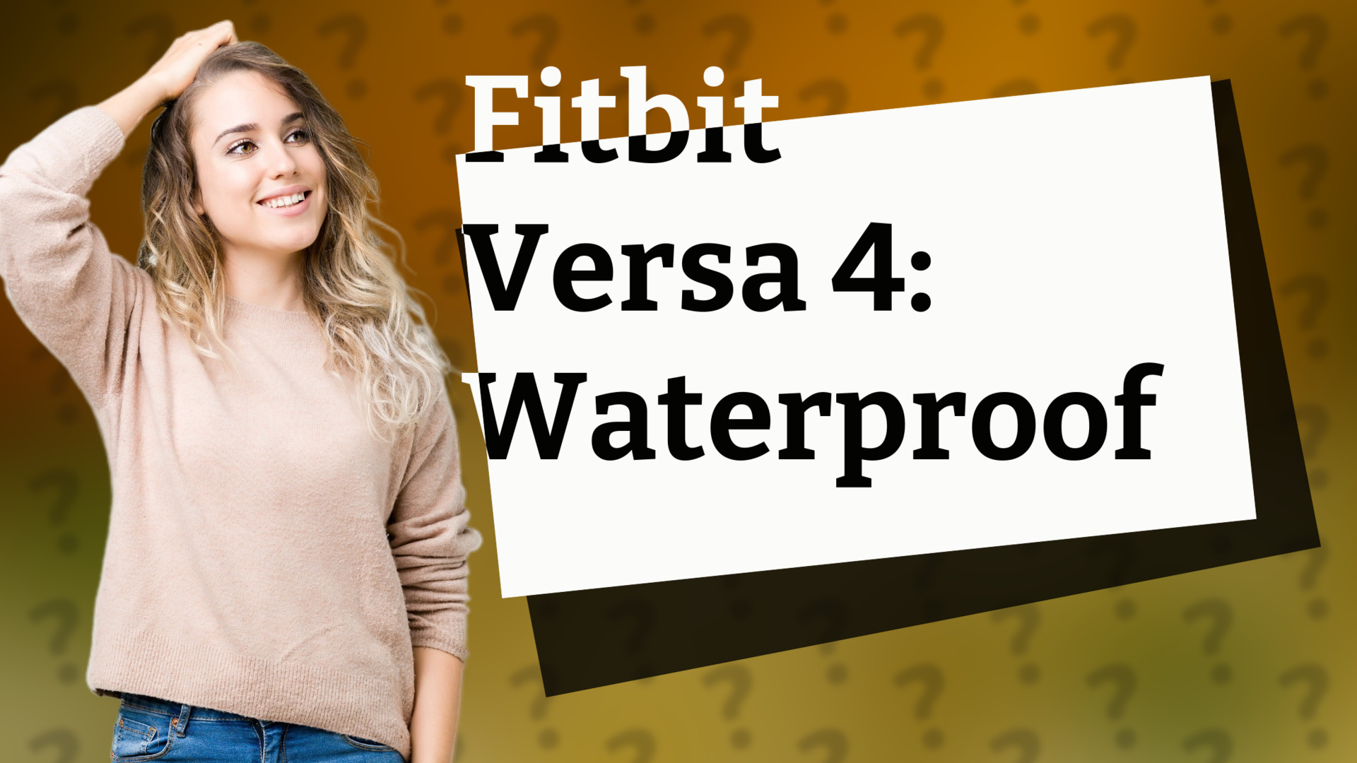 Fitbit Versa 4: Waterproof