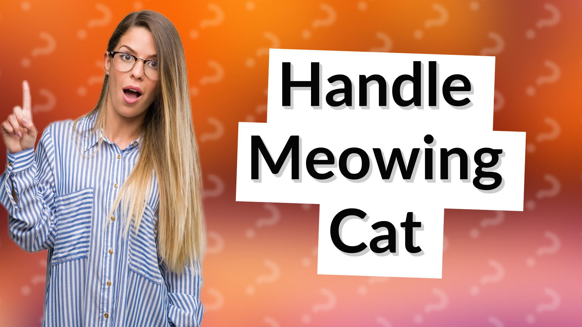 Handle Meowing Cat