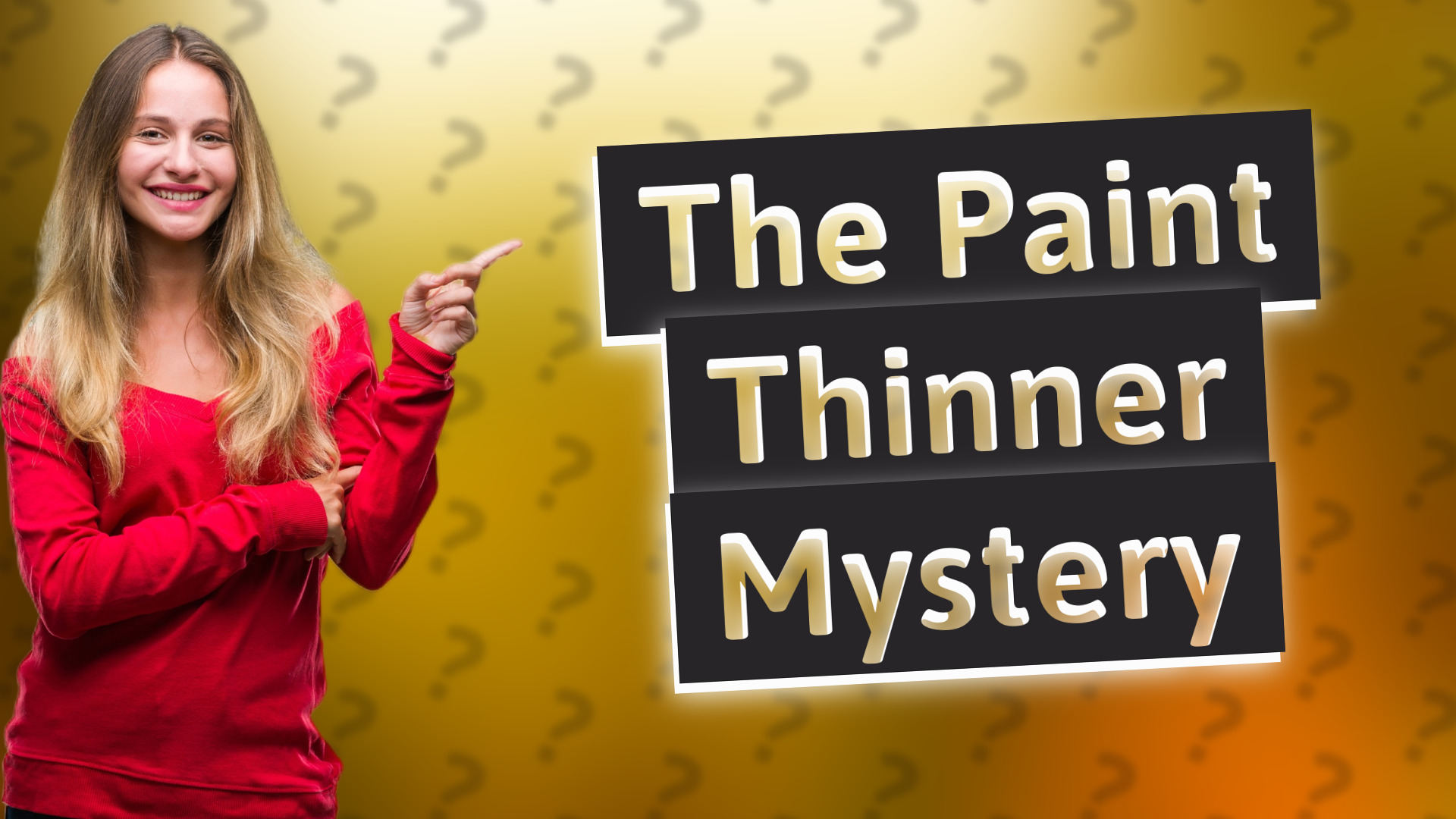 The Paint Thinner Mystery