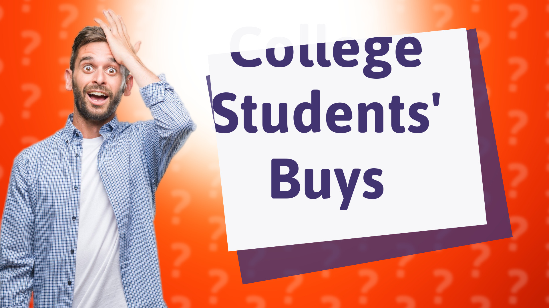 College Students' Buys