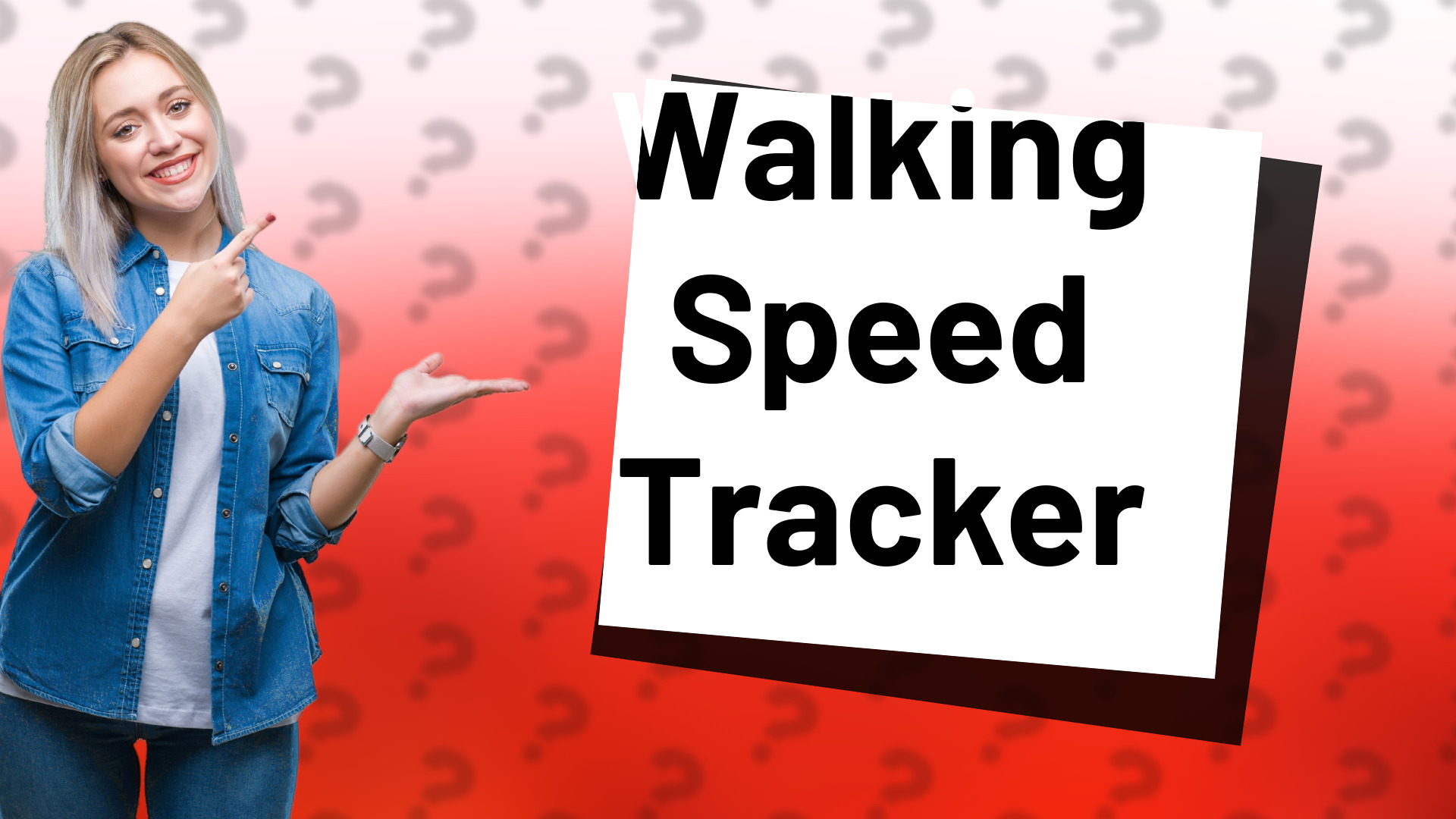 Walking Speed Tracker