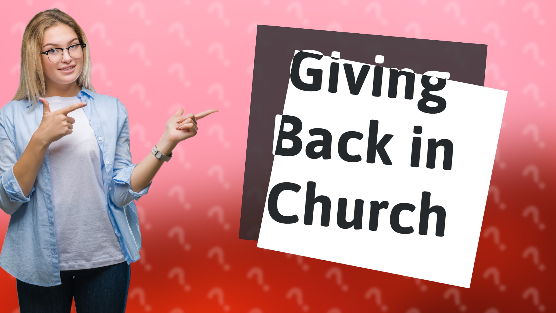 Giving Back in Church