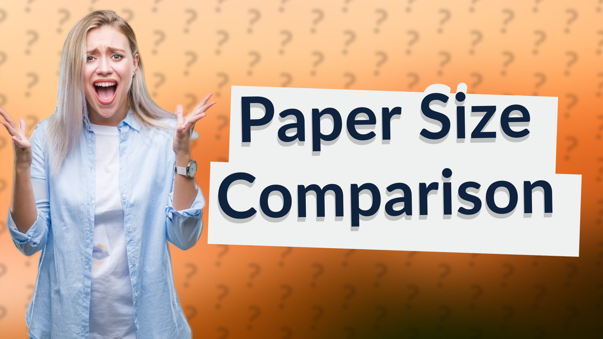 Paper Size Comparison