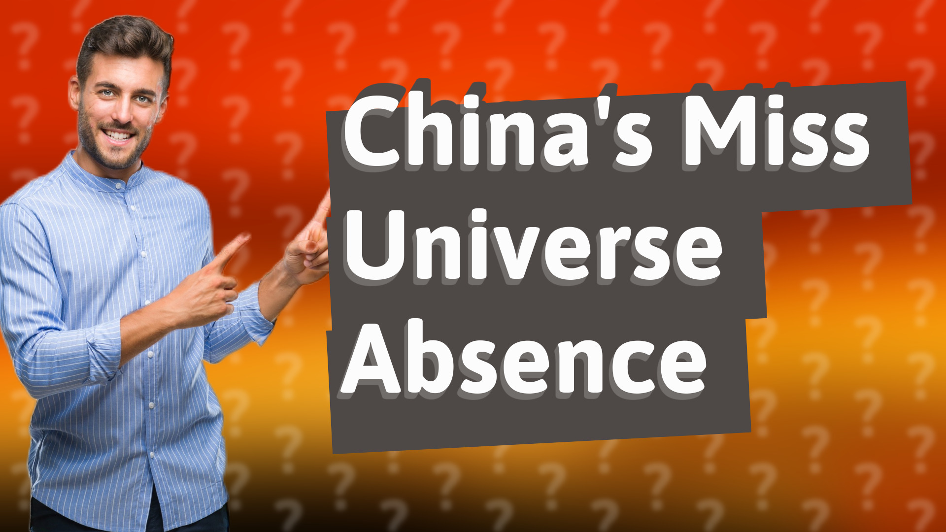 China's Miss Universe Absence