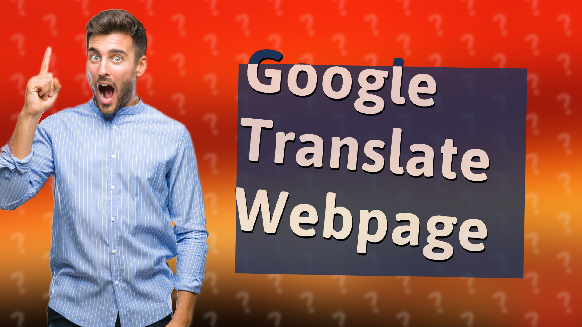 Google Translate Webpage