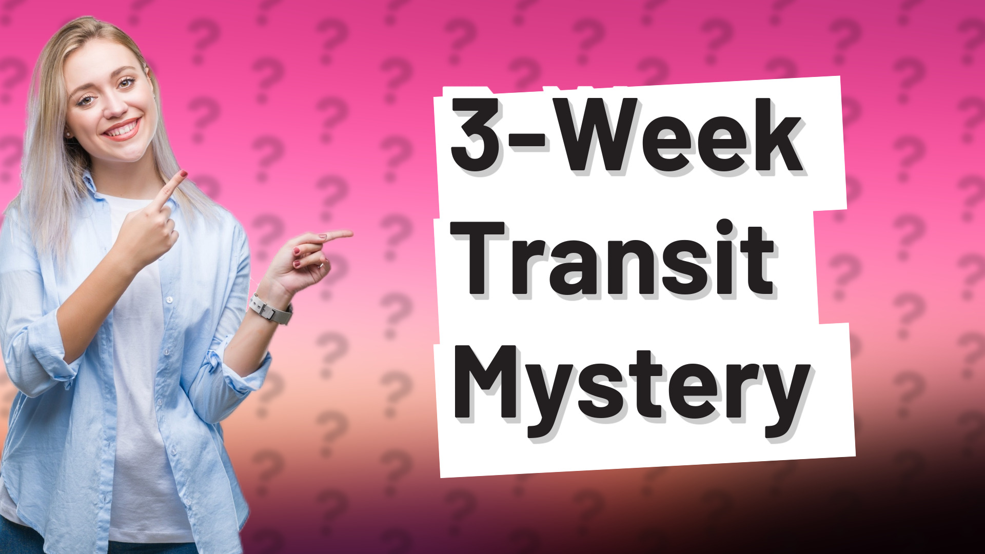 3-Week Transit Mystery