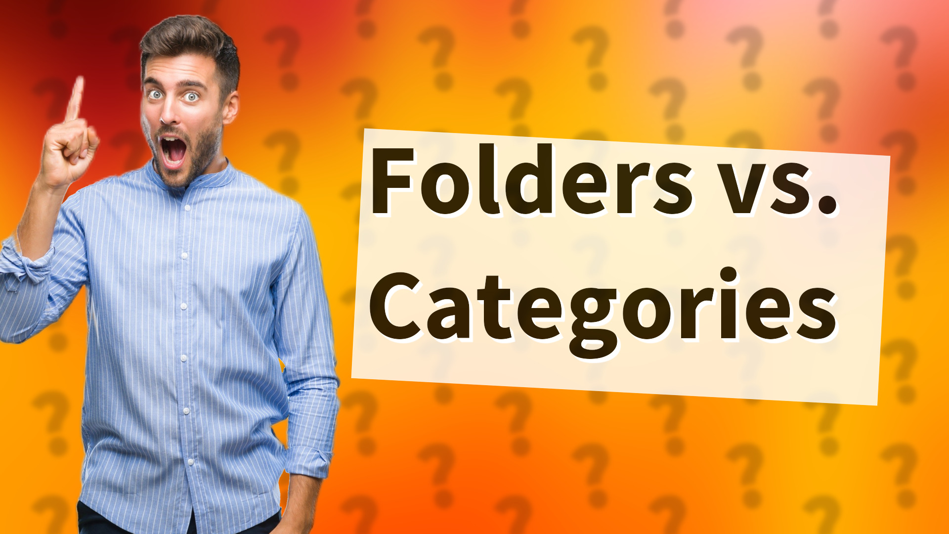 Folders vs. Categories