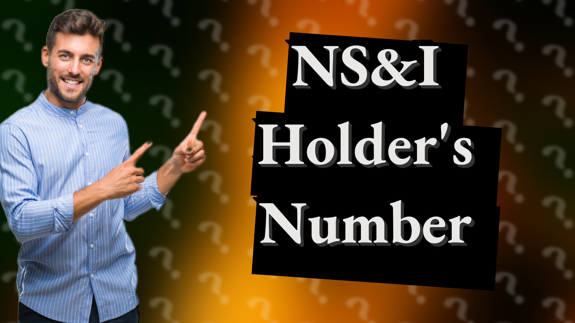 NS&I Holder's Number