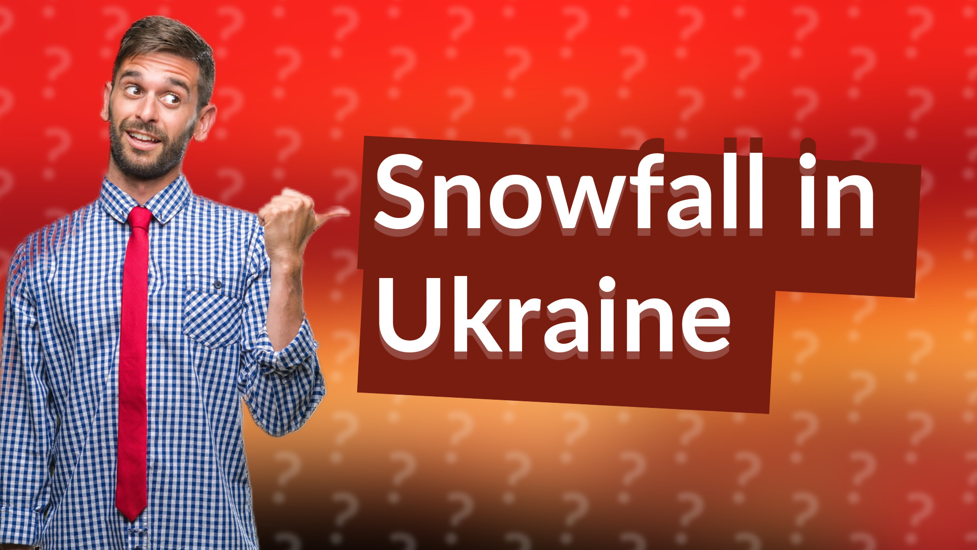 Snowfall in Ukraine