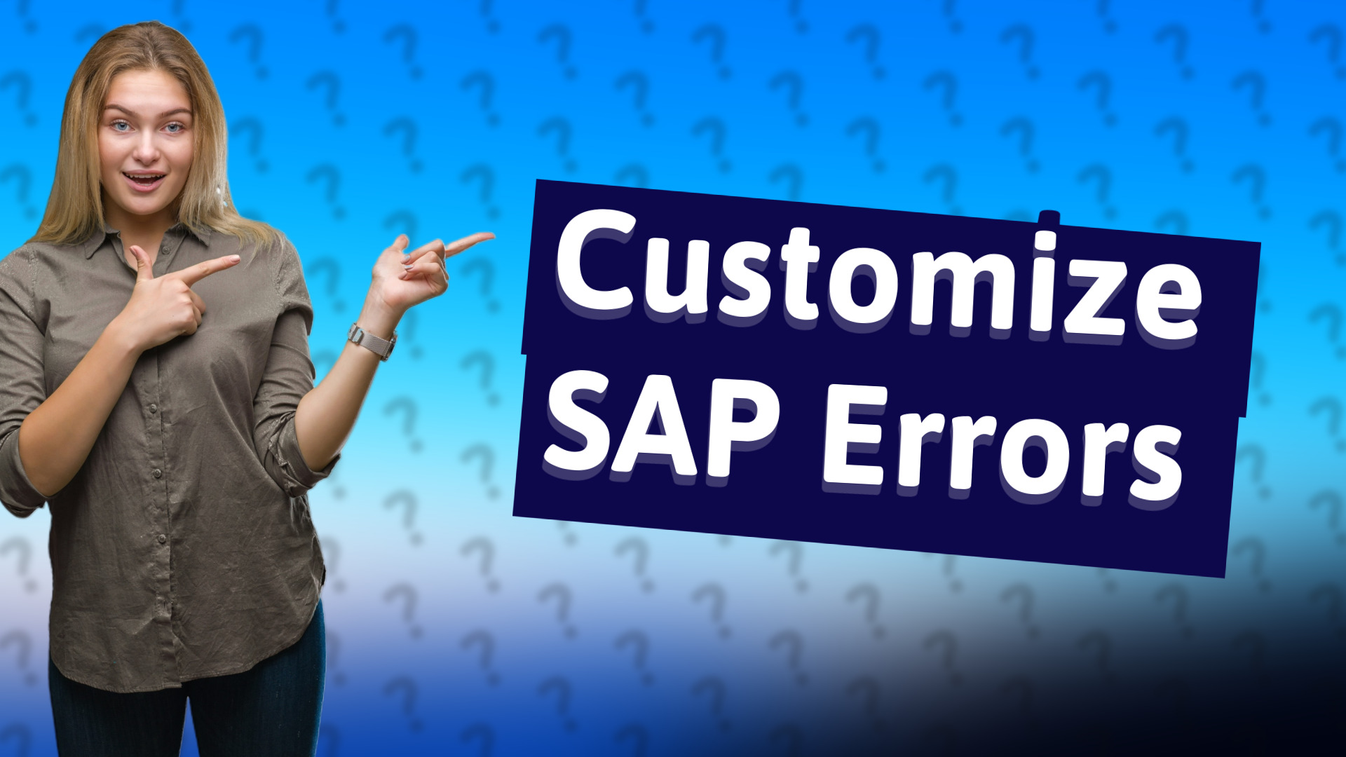 Customize SAP Errors