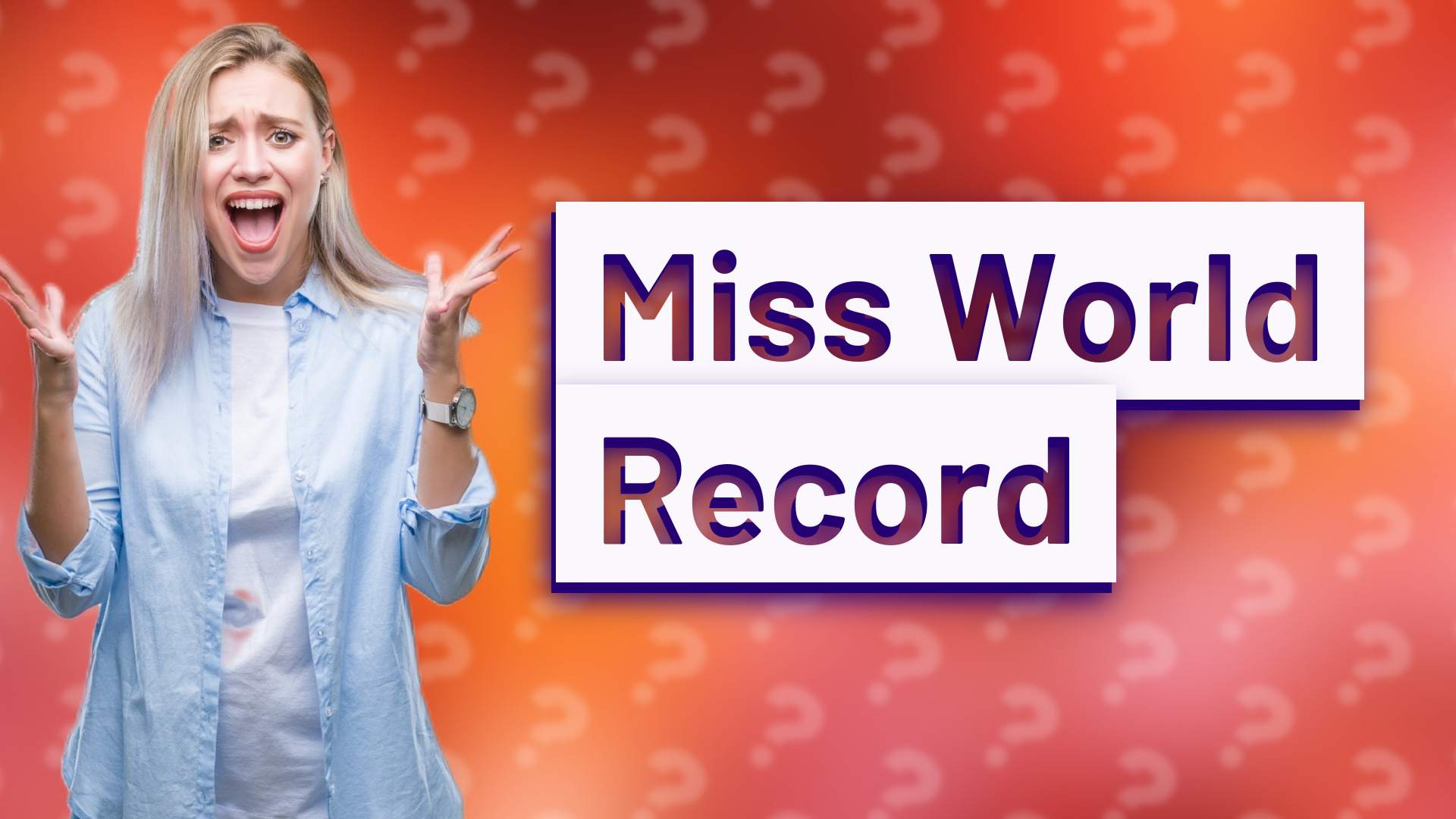 Miss World Record
