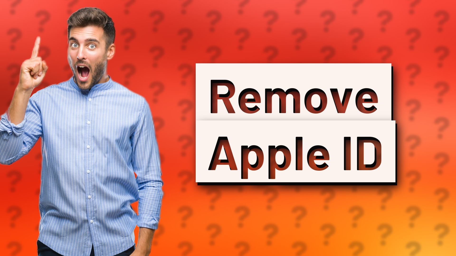 Remove Apple ID