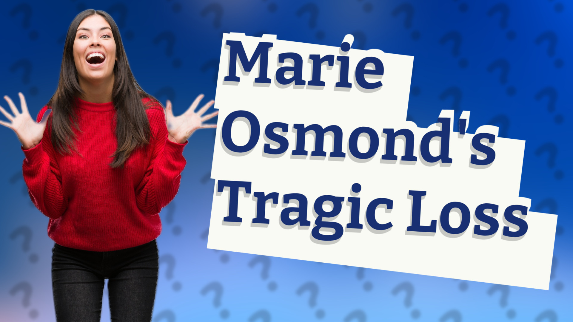 Marie Osmond's Tragic Loss