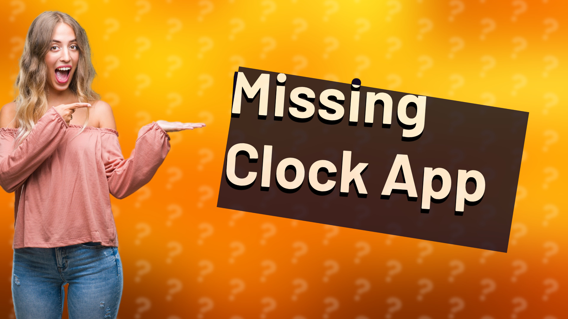 Missing Clock App