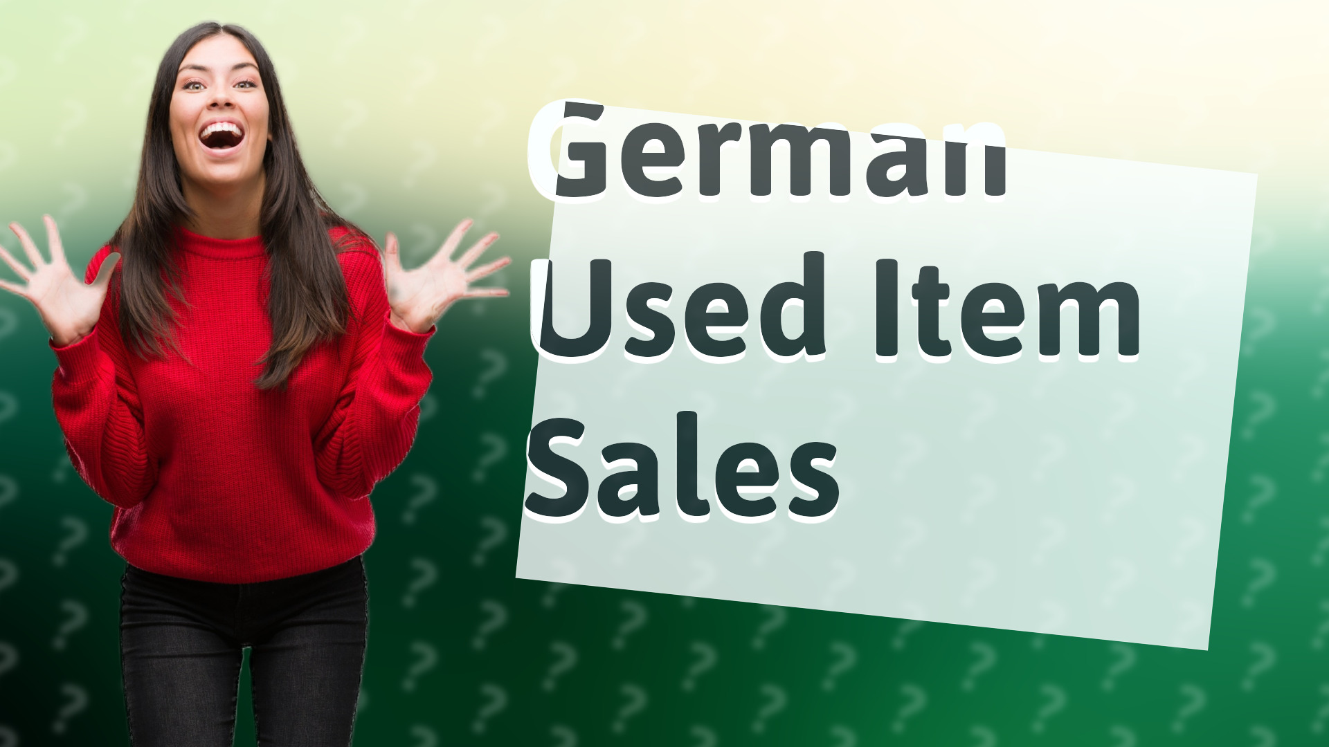 German Used Item Sales