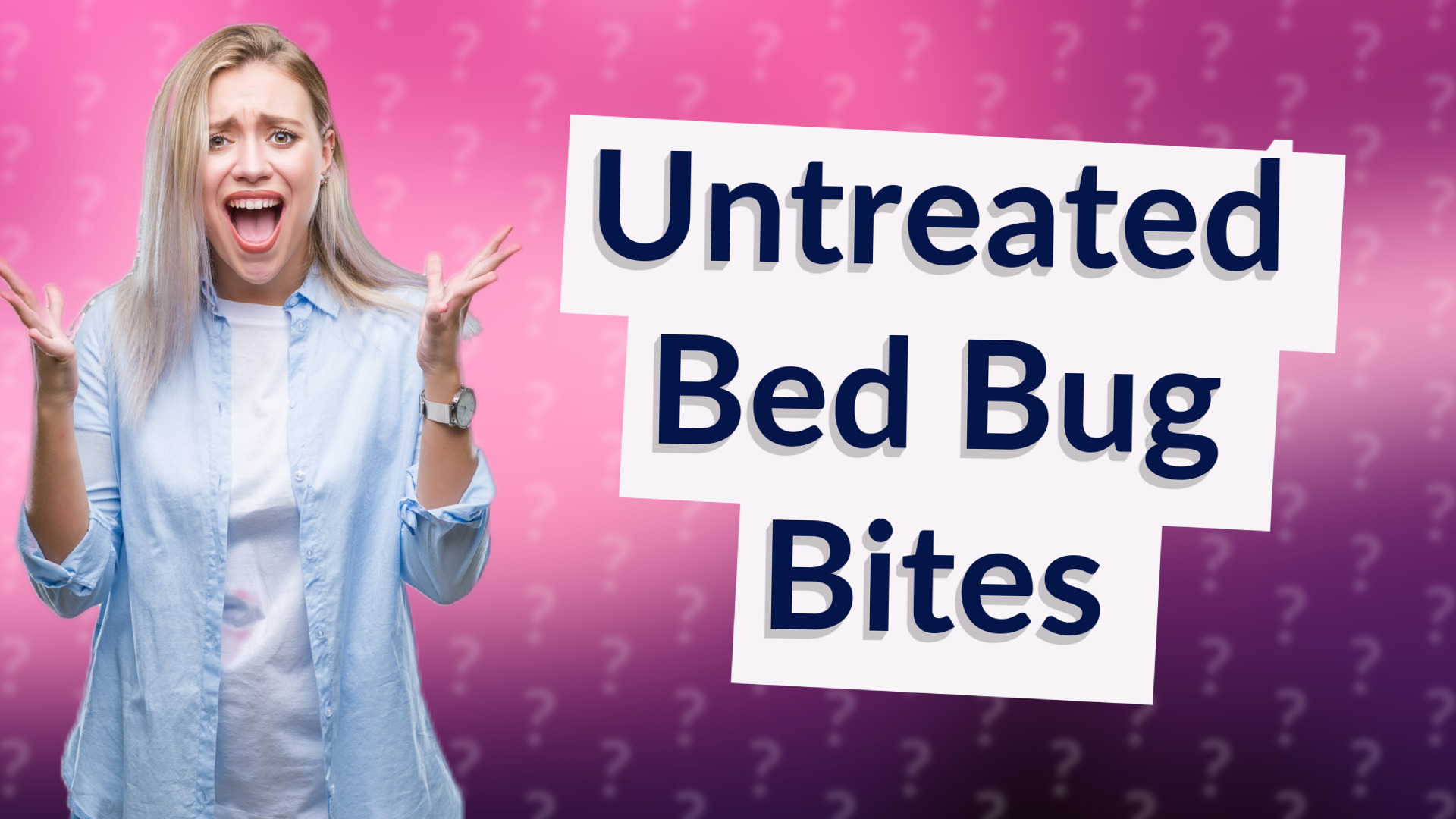 Untreated Bed Bug Bites