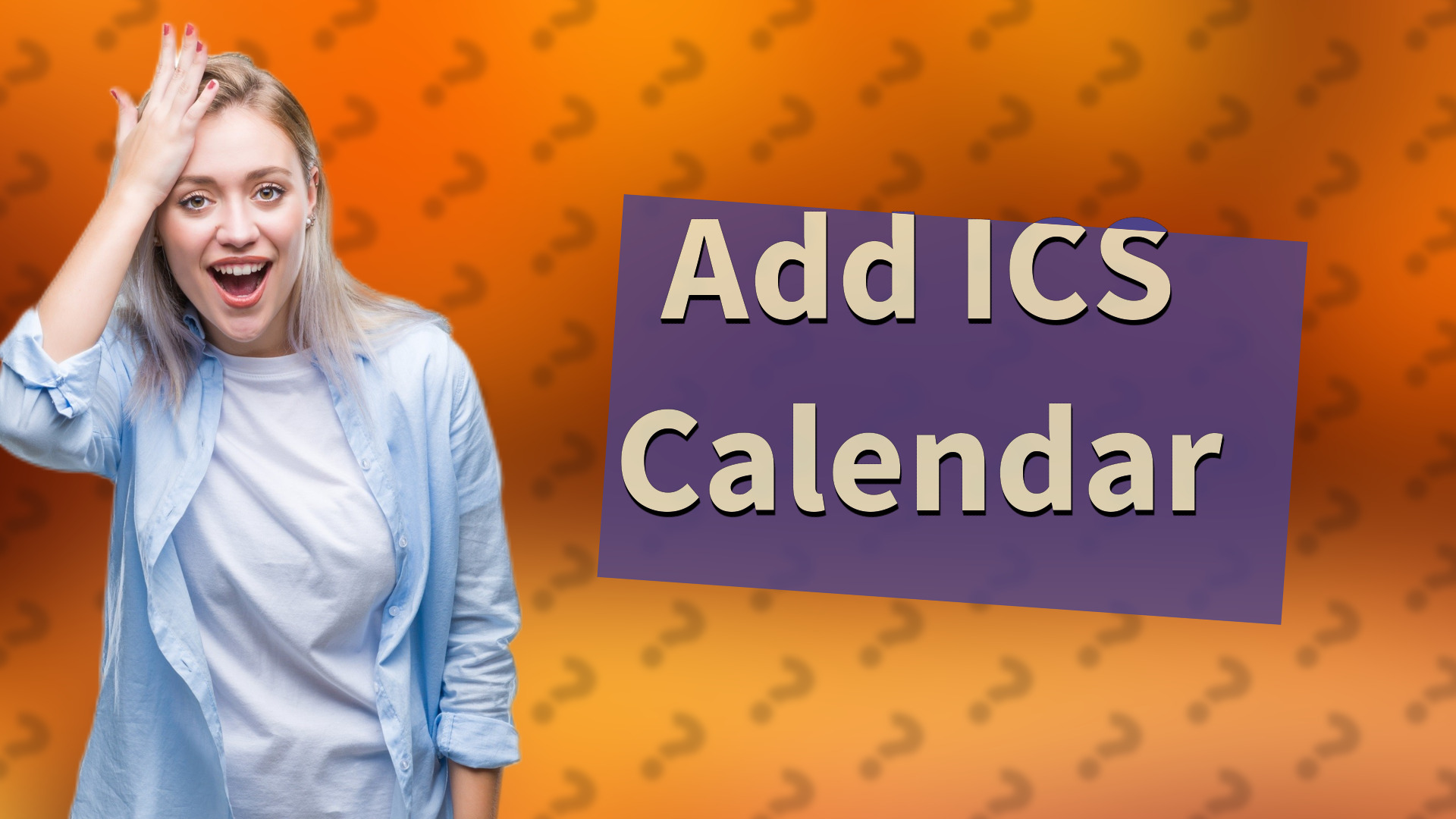 Add ICS Calendar