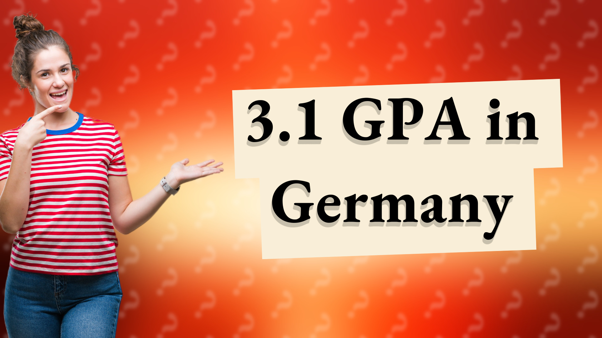 3.1 GPA in Germany