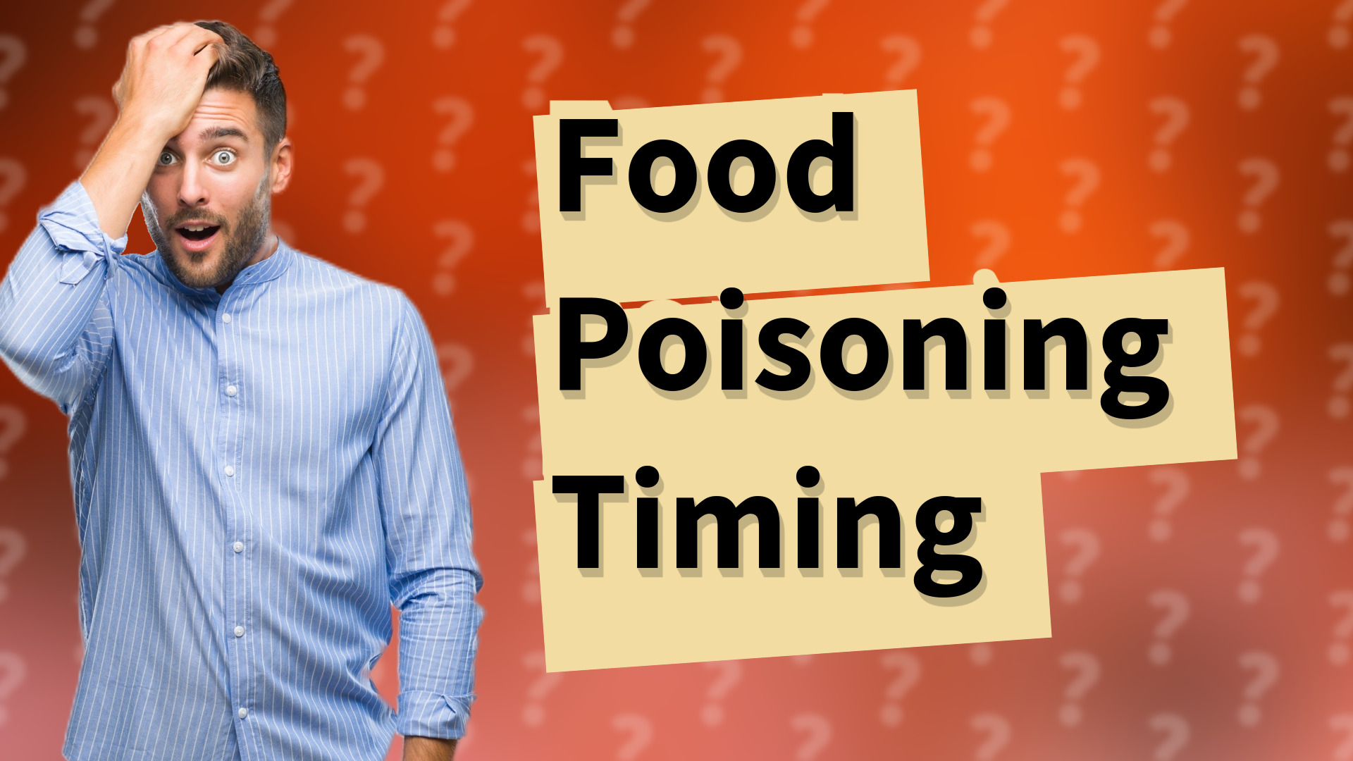 Food Poisoning Timing