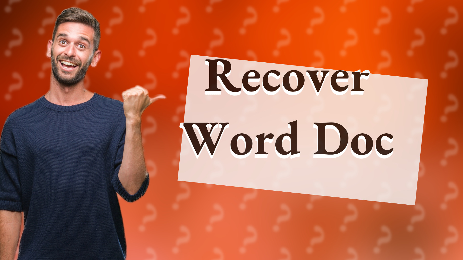 Recover Word Doc