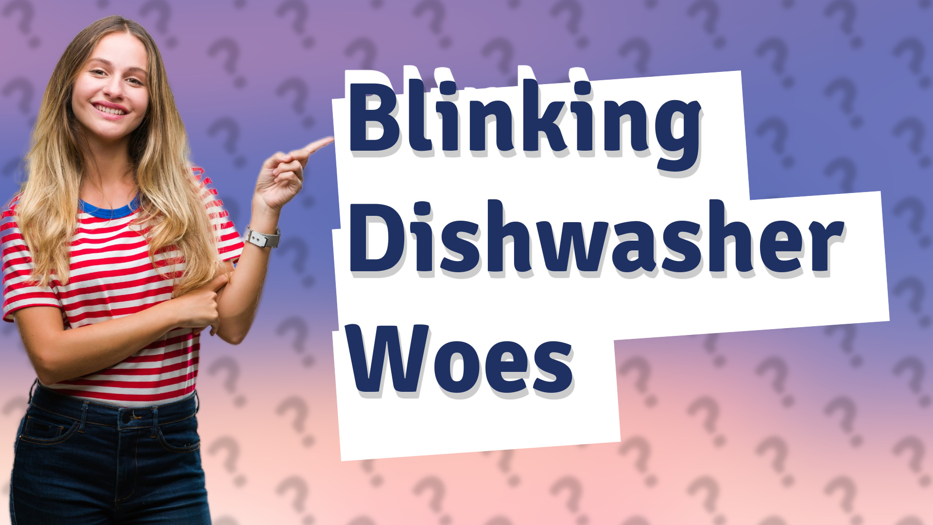 Blinking Dishwasher Woes