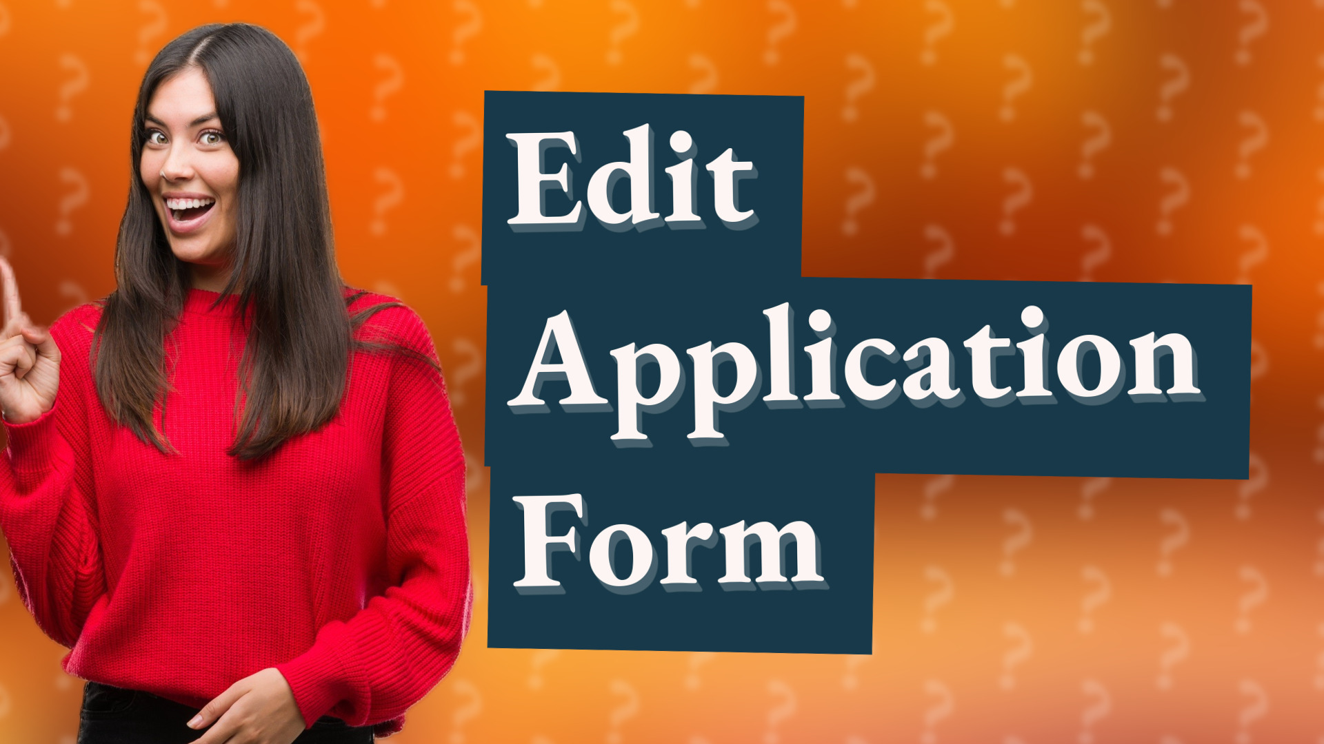 Edit Application Form