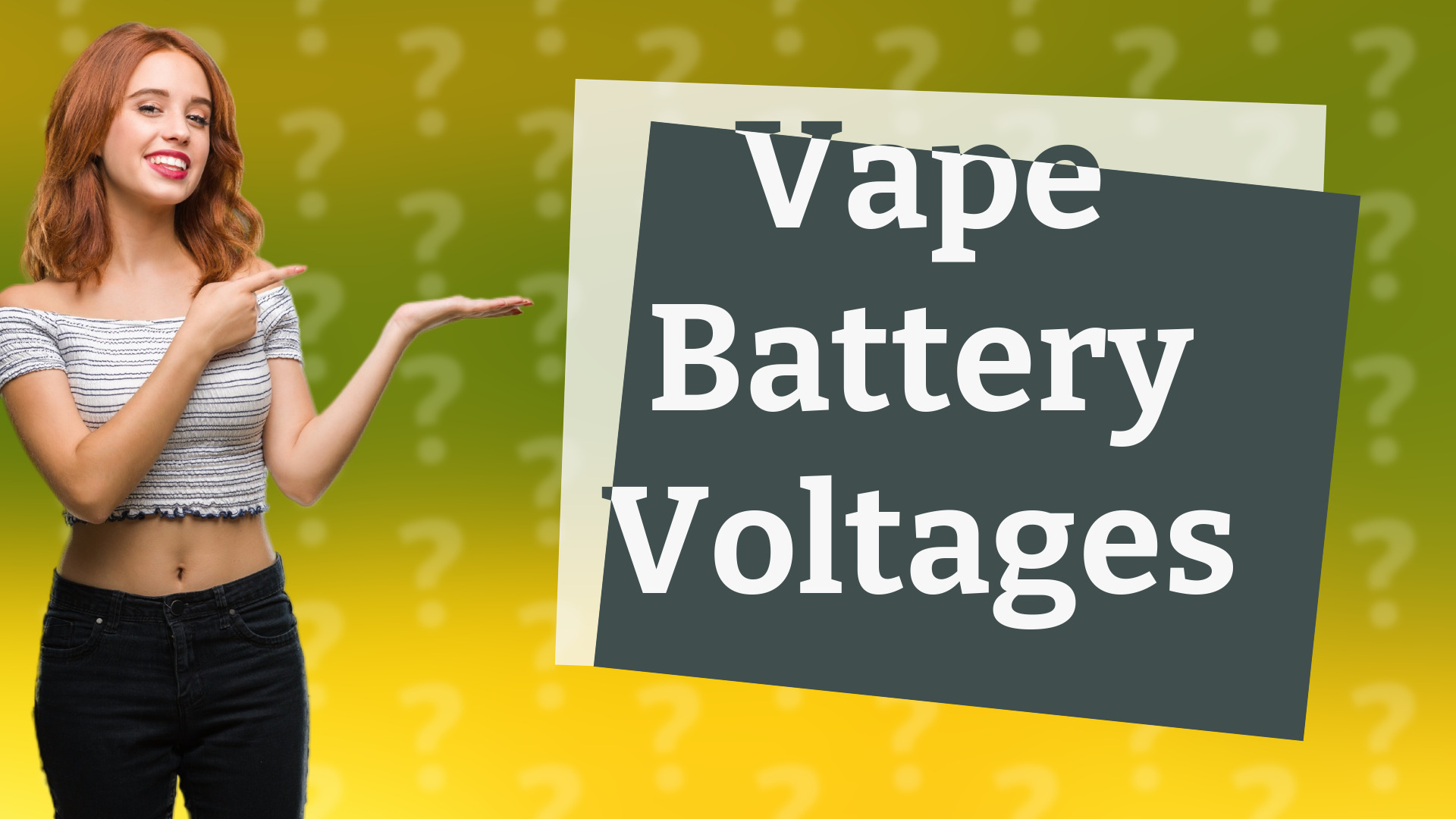 Vape Battery Voltages