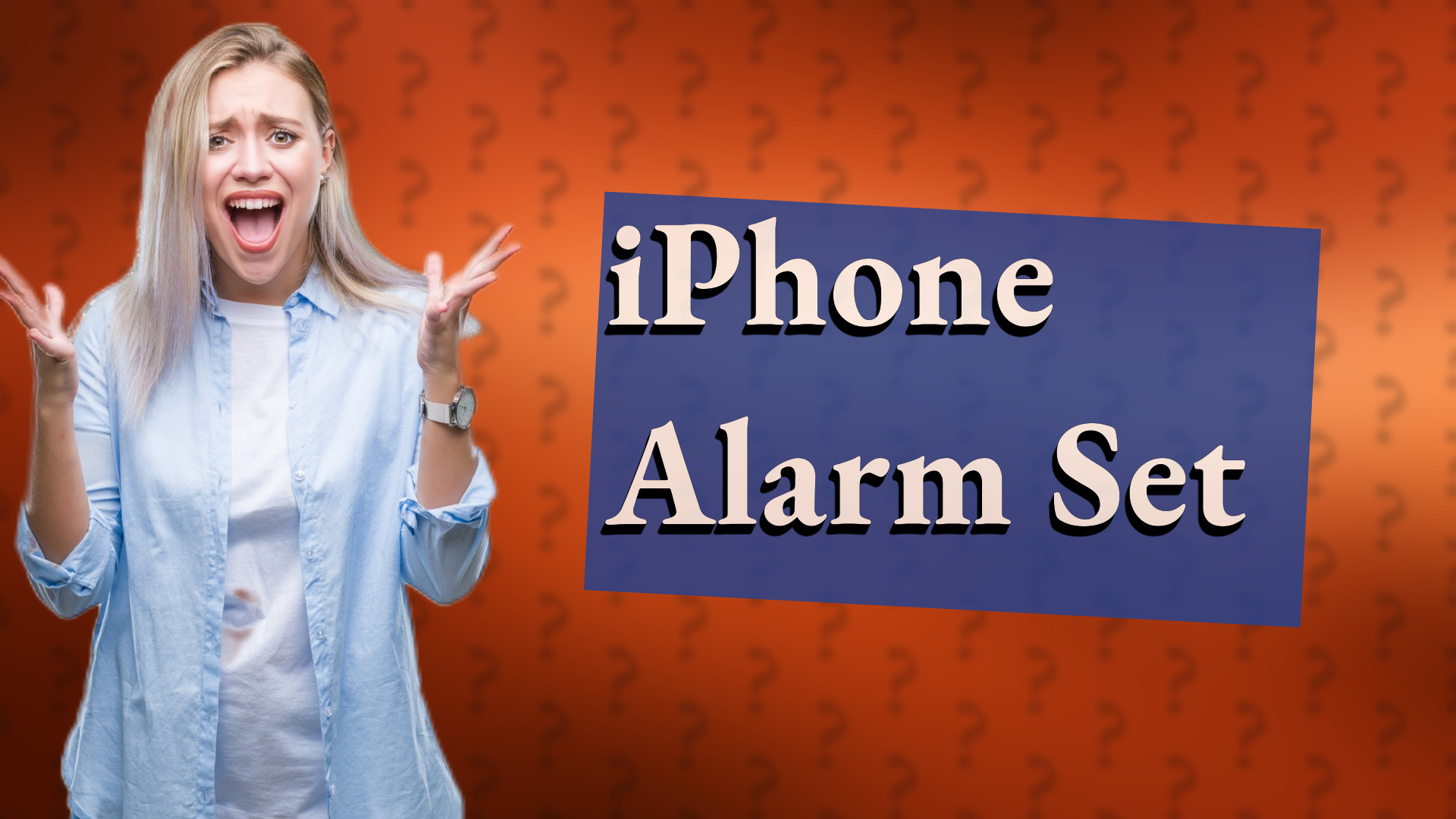 iPhone Alarm Set