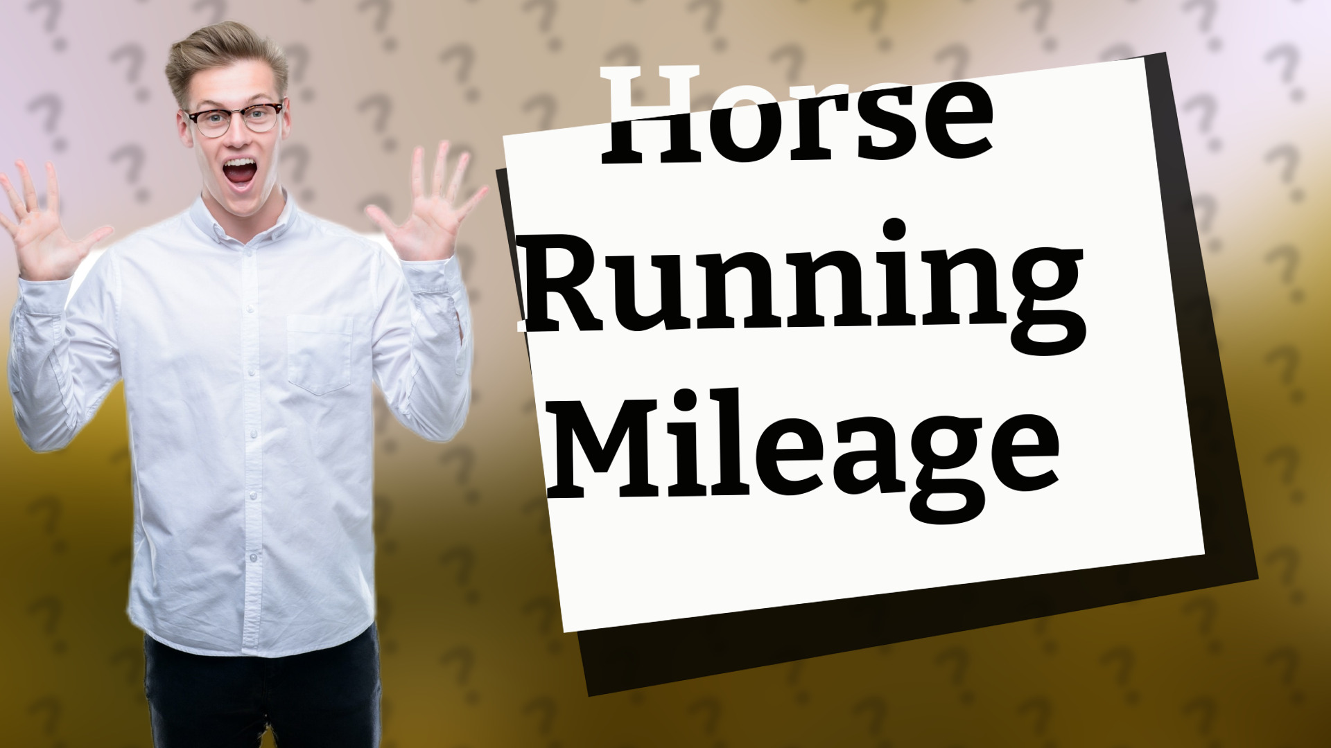 Horse Running Mileage