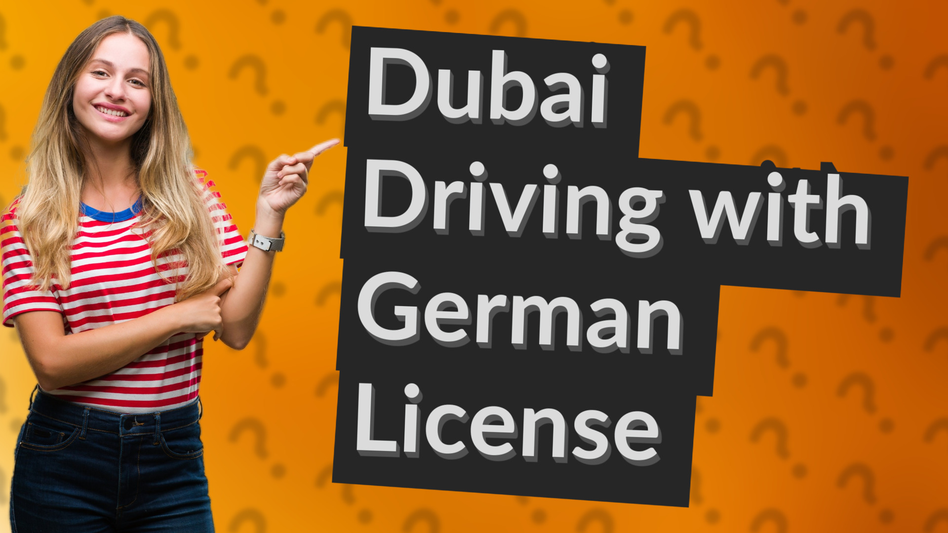 Dubai Driving with German License